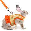 Cute Rabbit Harness and Leash Set Bunny Clothes Pet Accessories Vest Harnesses Rabbit Leashes for Outdoor Walking Pets Supplies