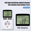 European And US Plug-in Power Metering Socket, Smart Metering Socket, Non-Backlit Voltage And Ampere Meter
