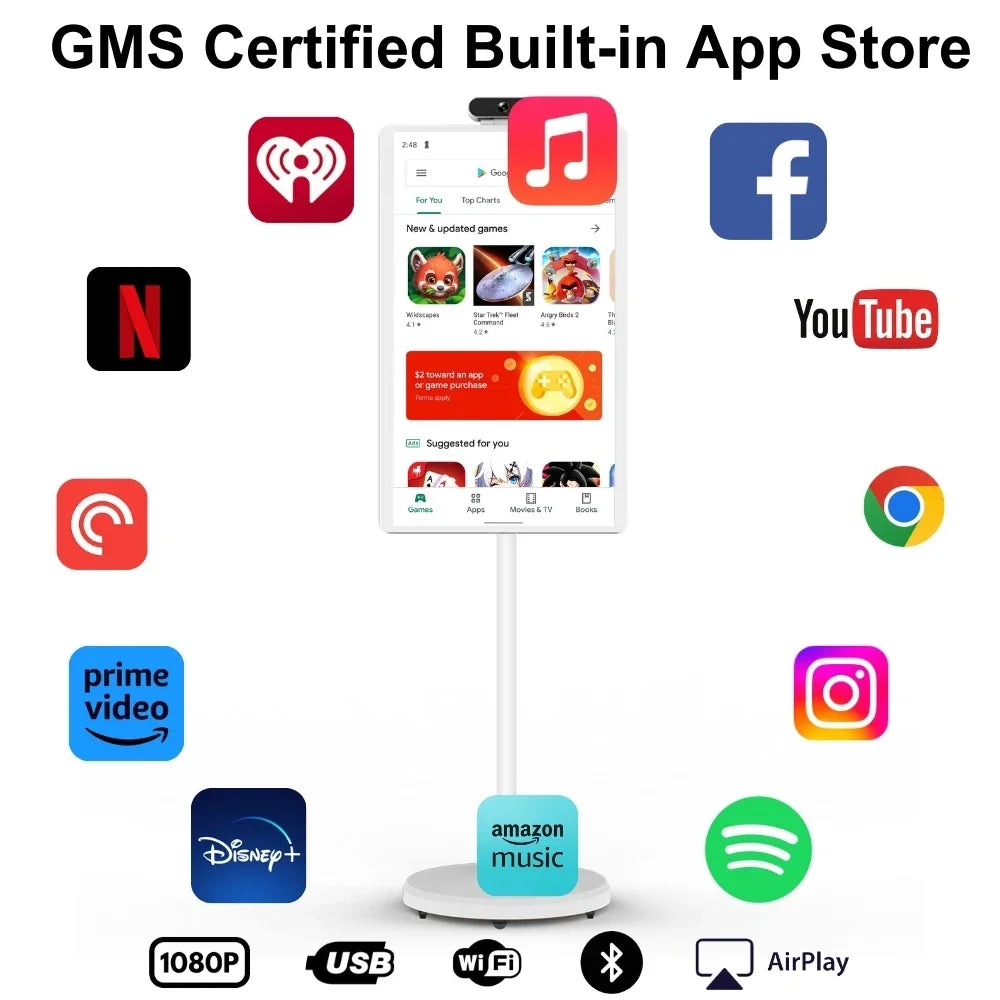 Touch Screen Android 12 Smart TV Portable Monitor Screen Smart Lcd Monitors Touch Incell Screen For Meeting Room