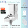 Smart Automatic Pet Feeder with 1080P HD Camera 15cm Elevated 5G WiFi Tuya APP Furpipi Control Automatic Cat Dog Food Dispenser