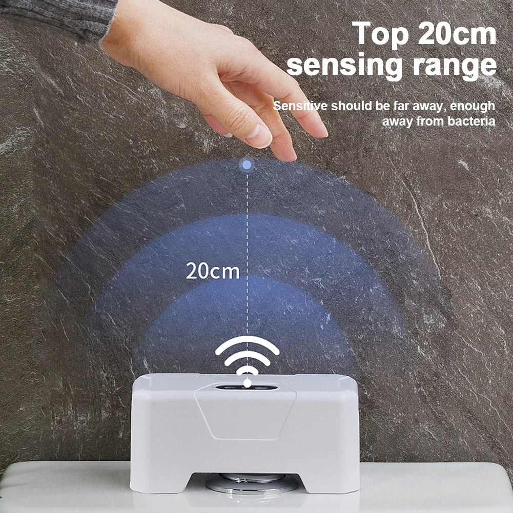 Touchless Toilet Flush Automatic Toilet Flush Button Intelligent Infrared Flushing Sensor On-Touch Flush Switch Smart Home Kit