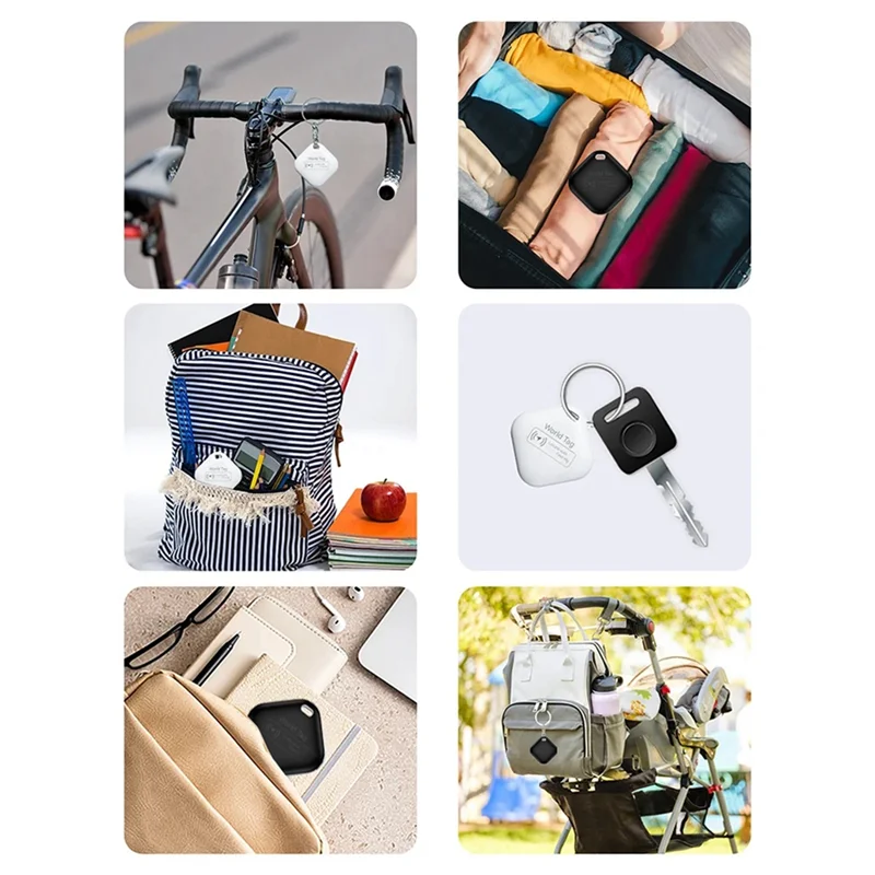 3CGRO-Mini Pets Tracker With Find My For Smart Locator Cat Anti Lost GPS Track Finder Dog Bluetooth Tag Child Bag Wallet Key