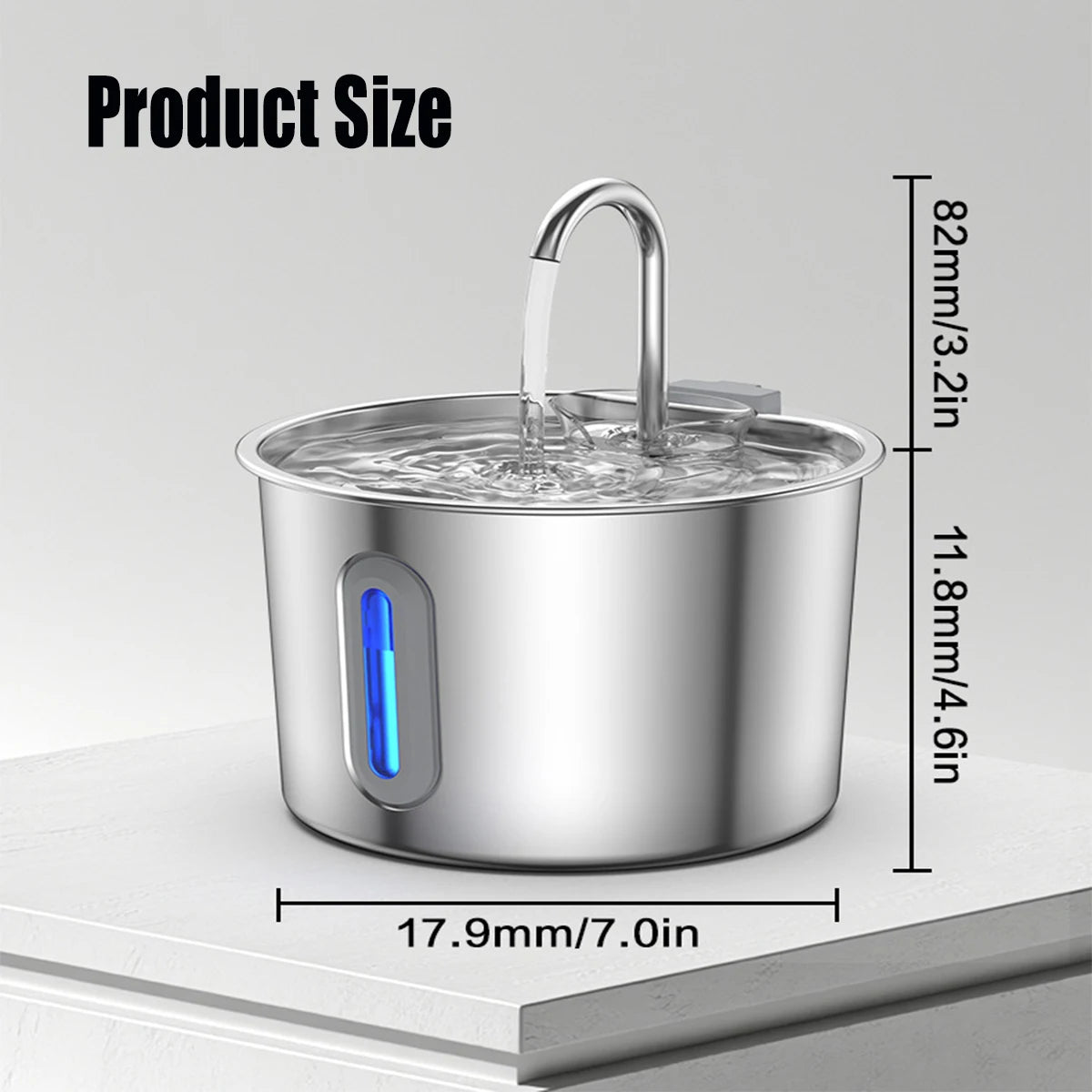 2.2L smart cat fountain automatic recirculation filter cat and dog water distributor USB electric silent type