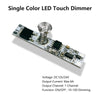 Smart LED Touch Dimmer 12V 24V 6A Hidden Dimmable Strip Lamp On/Off Controller Lighting Constant Voltage Fixtures Dimming Switch