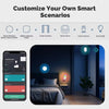 Smart Scene Switch Wireless Zigbee Tuya, Mini Remote Control for Smart Life, Create 3 Scenes, Perfect for Bedroom Kitchen