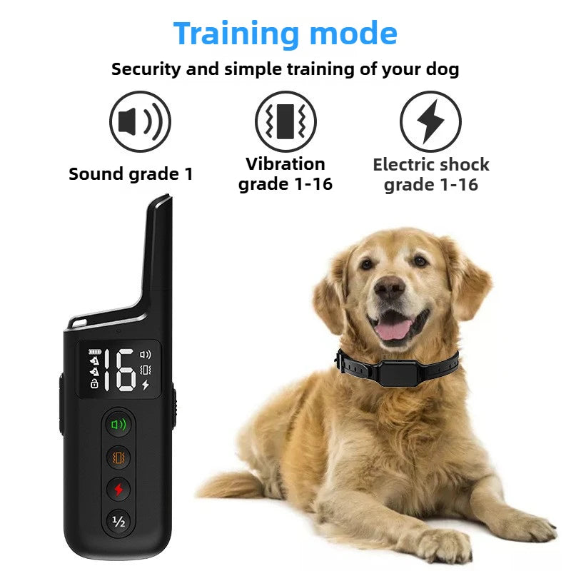 Powerfull Remote Control Dog Training Collar with Electric Shock Anti Barking Smart Electronic Collar for Pets