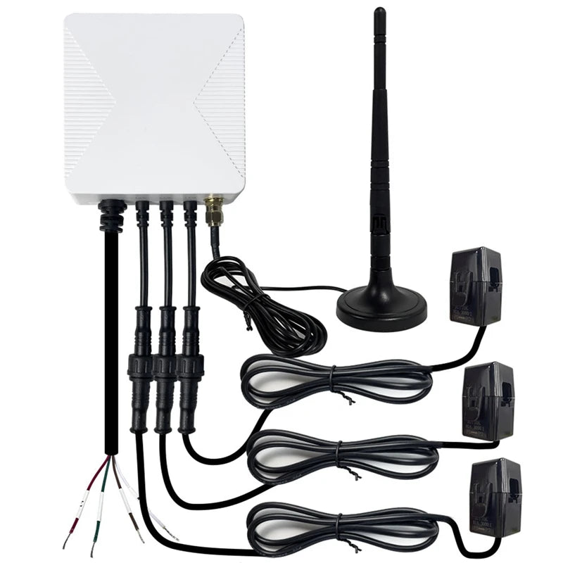 ABZZ-Tuya Smart Life 3 Phase Wifi Energy KWH Meter Power Clamp Current Transformer App Monitor And Record Consumption