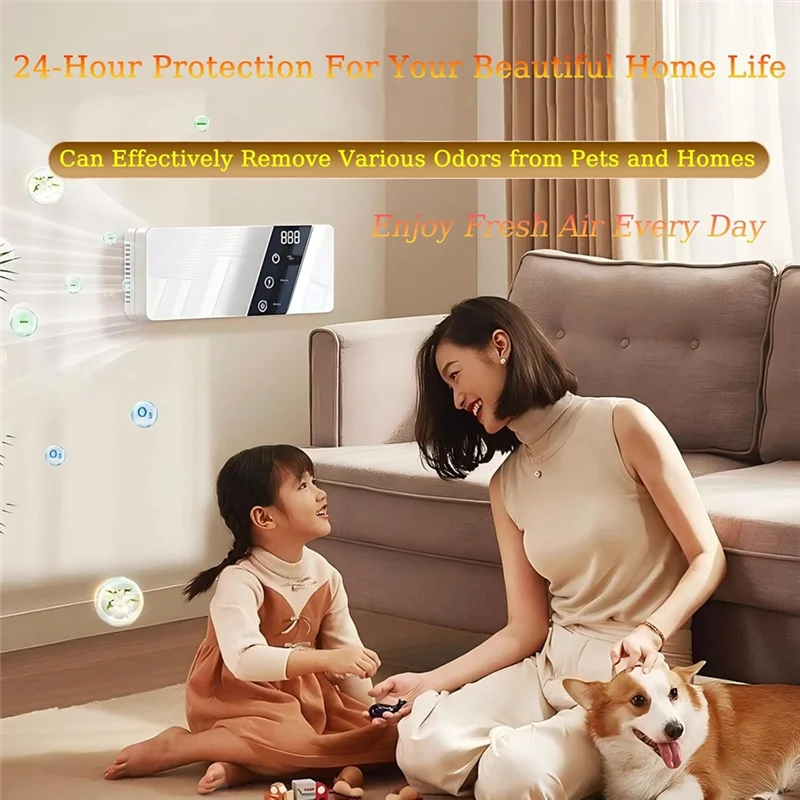A36T-Air Purifiers For Home Cat Litter Deodorizer, Plug In Air Ionizer Purifiers For Home Pets Bedroom Toilet Kitchen