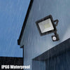 LED Floodlights With Motion Sensor Waterproof Outdoor Led Spotlight Garden Garage Street Wall Lamp 220V 100W 50W 30W 20W 10W