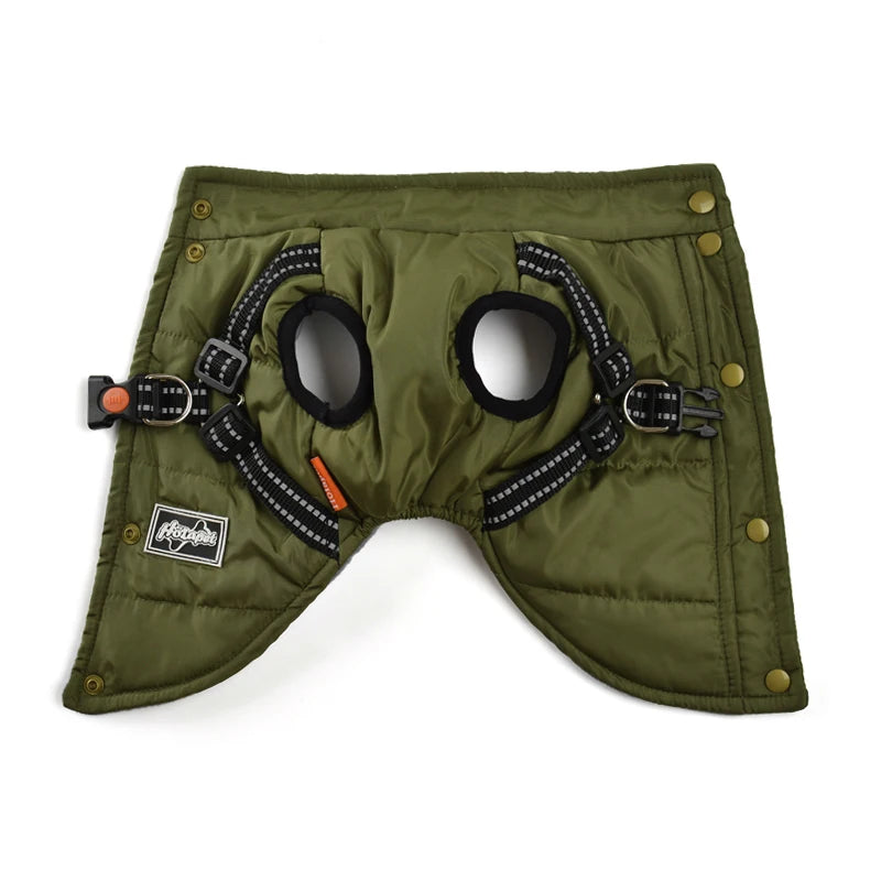 Winter Warm Clothes Pet Dog Jacket With Harness For Small Medium Dogs Chihuahua French Bulldog Pug Outfits Puppy Vest Coats