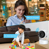 Smart Life 5MP Wifi PTZ Secuity Camera Indoor 2 Way Audio Wireless CCTV Surveillance IP Cam Tuya One Touch Call Baby Monitor Cam
