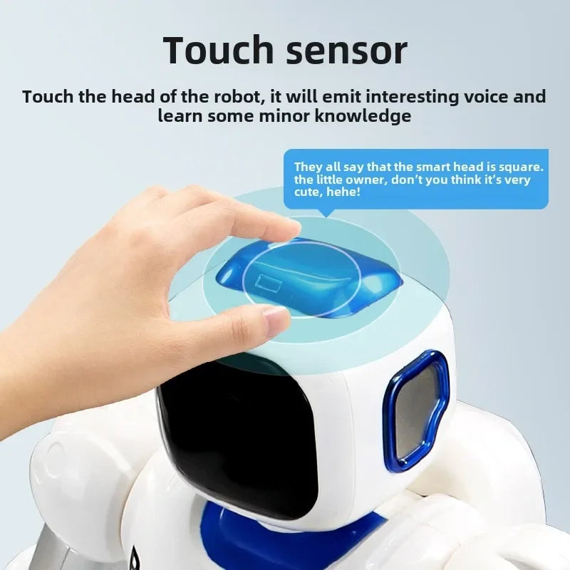 Smart AI Voice Control Robot with Dancing, Remote & Dialogue - Educational STEM Learning Gift for Toddlers Kids Boys Girls