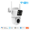 Moes Tuya Smart WiFi Outdoor Security Camera 8MP Dual Screen 2.4G/5G IP65 Waterproof Motion Detection Auto Track Two-Way Audio