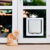 Pet Door with 4 Way Security Lock Door Dog Cat Kitten Flap Puppy Kitten Safety In&out Pet Doors Sliding Door for Pet Safety Door