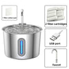Automatic Pet Drinking Bowl for Cats 2.2L Stainless Steel Water Dispenser Dog Smart Watering Fountain Cat Drinker Accessories
