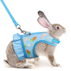 Cute Rabbit Harness and Leash Set Bunny Clothes Pet Accessories Vest Harnesses Rabbit Leashes for Outdoor Walking Pets Supplies