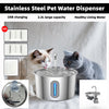 Automatic Pet Drinking Bowl for Cats 2.2L Stainless Steel Water Dispenser Dog Smart Watering Fountain Cat Drinker Accessories