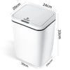 SDARISB Smart Sensor Trash Can Automatic Kicking White Garbage Bin for Kitchen Bathroom Waterproof 8.5-12L Electric Waste Bin