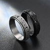 Smart Home Paws Stainless Steel Moon & Star Spinner Ring image 6