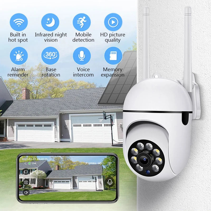 Smart Wifi Camera Video Surveillance IP Cameras Outdoor Security Protection Monitor 4.0X Zoom Home Wireless Waterproof Cam