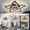 Smart Ceiling Fan with Light Led Ceiling Lamp Remote Control 6-speed Wind Speed Lotus Shape Decorative Light Living Room Bedroom