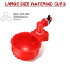 Chicken Waterer Drinking Cup Chicks Duck Goose Quail Automatic Drinker Chicken Feeder Poultry Waterer Drinking Water Feeder