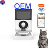 Smart WIFI 6 Meals  APP Remote Timed Feeding Cat Small Animals Automatic Pet Food Dispenser Feeder With 2 Ice Packs