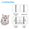 Smart 4 Way Locking Microchip Activated Cat Door Durable Interior Exterior Cat Flap Door For Cats And Small Dog Entry And Exit