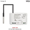 Smart Switch with Temperature and Humidity Sensor Passive Dry Contact Ewelink APP Wifi Relay Work with Home Assistant