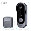 ABAC-Smart Home 2.4G Wifi Wireless Camera Doorbell 720P Video Intercom Outdoor Waterproof Night Vision Protection