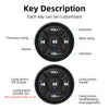 Wireless Media Bluetooth-compatible Button Remote Controller Car Motorcycle Steering Wheel MP3 Music Play For IOS Android Tablet
