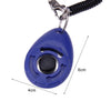 Pet Trainer Dog Training Clicker Pet Cat Plastic New Dogs Click Trainer Aid Adjustable Wrist Strap Sound Key Chain Dog Clicker