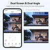 Dual-Lens 360° Smart Surveillance: Wide-angle + Close-up simultaneous capture, every corner clearly visible. 2.4G Wireless Camer