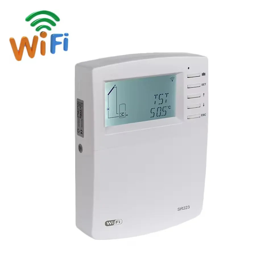 2025 New Solar Controller SR223 For Multiple Split Solar Water Heating Systems,Mobile APP Control 485 Communication Interface