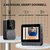 Smart Wireless Video Doorbell with 4.3-inch Screen for Real-Time Indoor Monitoring No app or internet connection required