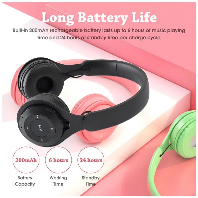 Smart Home Paws Y08 Kids Foldable Bluetooth Headphones image 2