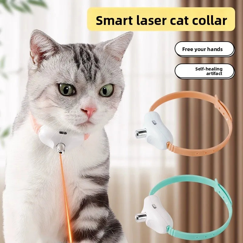 Laser Cat Teaser Collar Smart Cat Teaser Toy Pet Supplies Self-Entertainment Automatic Cat Teaser Toy Cat Teasing Artifact