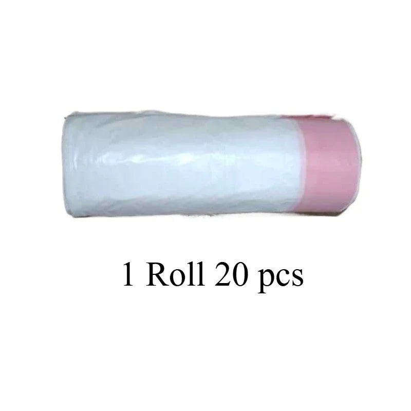 2 Rolls Smart Cat Litter Box Liners Special Garbage Bags Collect Poops Cats Feces Garbage Bags Pink Cleaning Trash Pet Supplies