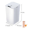 SDARISB Smart Sensor Trash Can Automatic Kicking White Garbage Bin for Kitchen Bathroom Waterproof 8.5-12L Electric Waste Bin