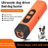 Anti Bark Device for Dogs with Torch LED Flashlight Ultrasonic Dog Repeller Barking Devices Stop Bad Behavior Dog Trainers Tool