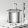 Automatic Pet Drinking Bowl for Cats 2.2L Stainless Steel Water Dispenser Dog Smart Watering Fountain Cat Drinker Accessories