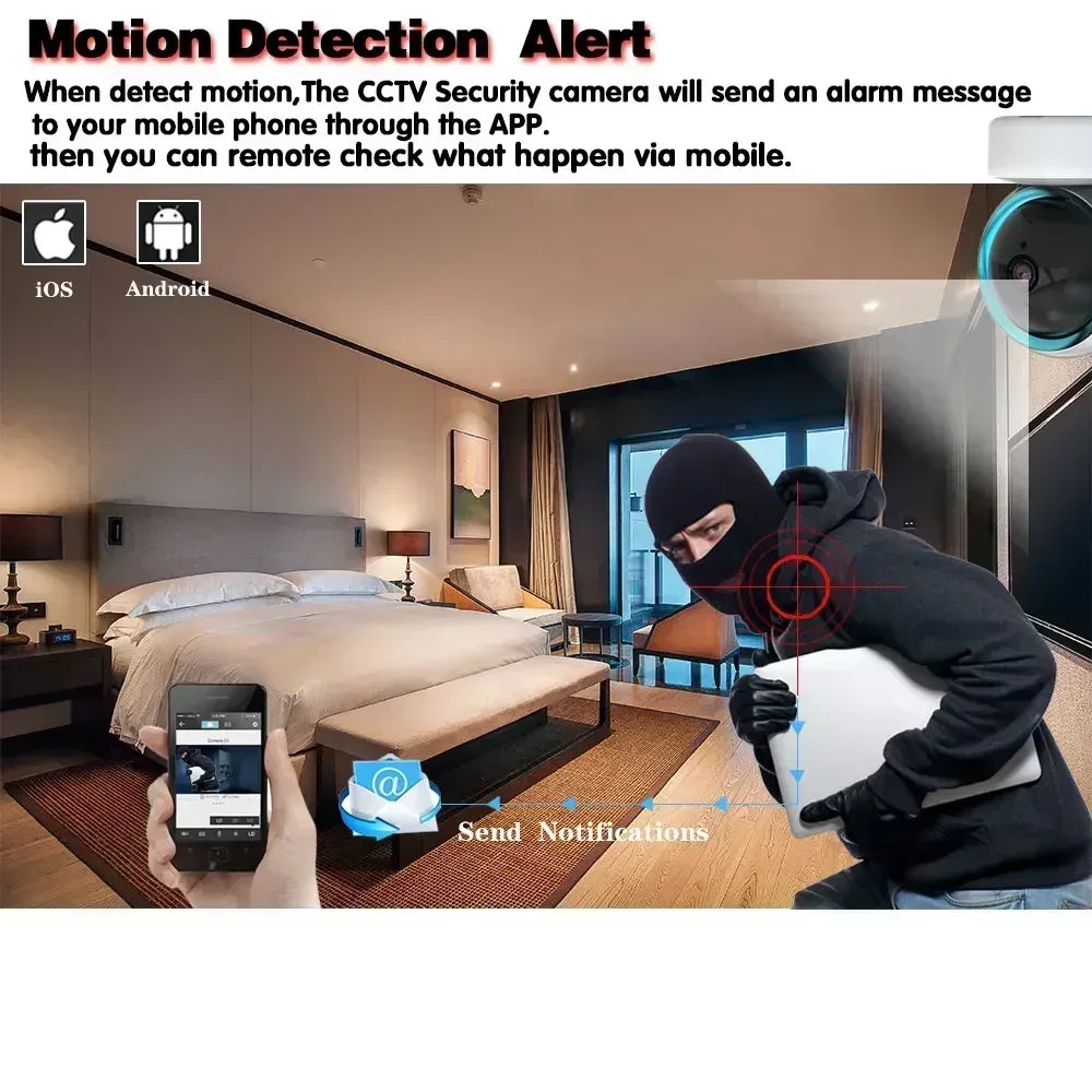 Smart Life 5MP IP WiFi Camera Surveillance Security Baby Monitor Automatic Human Tracking Cam Two Way Audio Indoor Video Camera