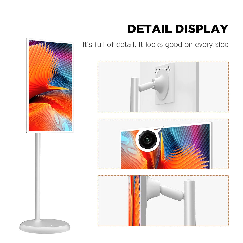 Best Seller 32 Inch CameraTablet With Floor Standing Smart Tv Android 13 Portable Touch Screen Gaming Monitor Tablet With Wheels