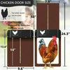 Solar Chicken Coop Door Automatic Chicken Coop Door Opener Battery Powered Auto Chicken Door 4 Modes with Timer & Light Sensor