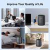 Smart Air Purifier for Home CADR 250m³/h for 45m² App Control H13 HEPA for Bedroom office for Smoke Pet Hair Dust Pollen Odor