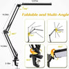 Desk lamp,LED desk lamp with rocker arm,adjustable Angle,10 brightness levels,3 lighting modes,fixture,eye-protecting learning