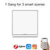 Tuya zigbee Smart Button Scene Switch 1/2/3/4 Gang Switch Push Button Controller Works With Smart Life App ZigBee Gateway