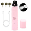 New Electric Dog Nail Clippers Rechargeable USB Charging LED Light Quiet Cat Nail Grinders Pet Paws Nail Grooming Supplies
