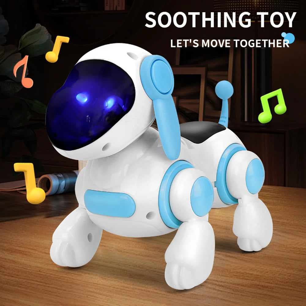 Smart Interactive Robotic Dog,Simulated Walking, Light, Sound, Music, Children's Educational Crawling, Singing And Interactive f