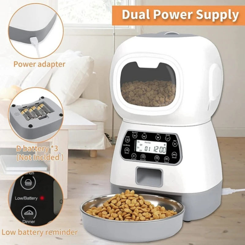 3.5L Wifi Pet Automatic Feeder Dog Timing Smart Electric Cat Dispenser Food Eating Dogs Automatic Feeder Cheap Pets Supplies